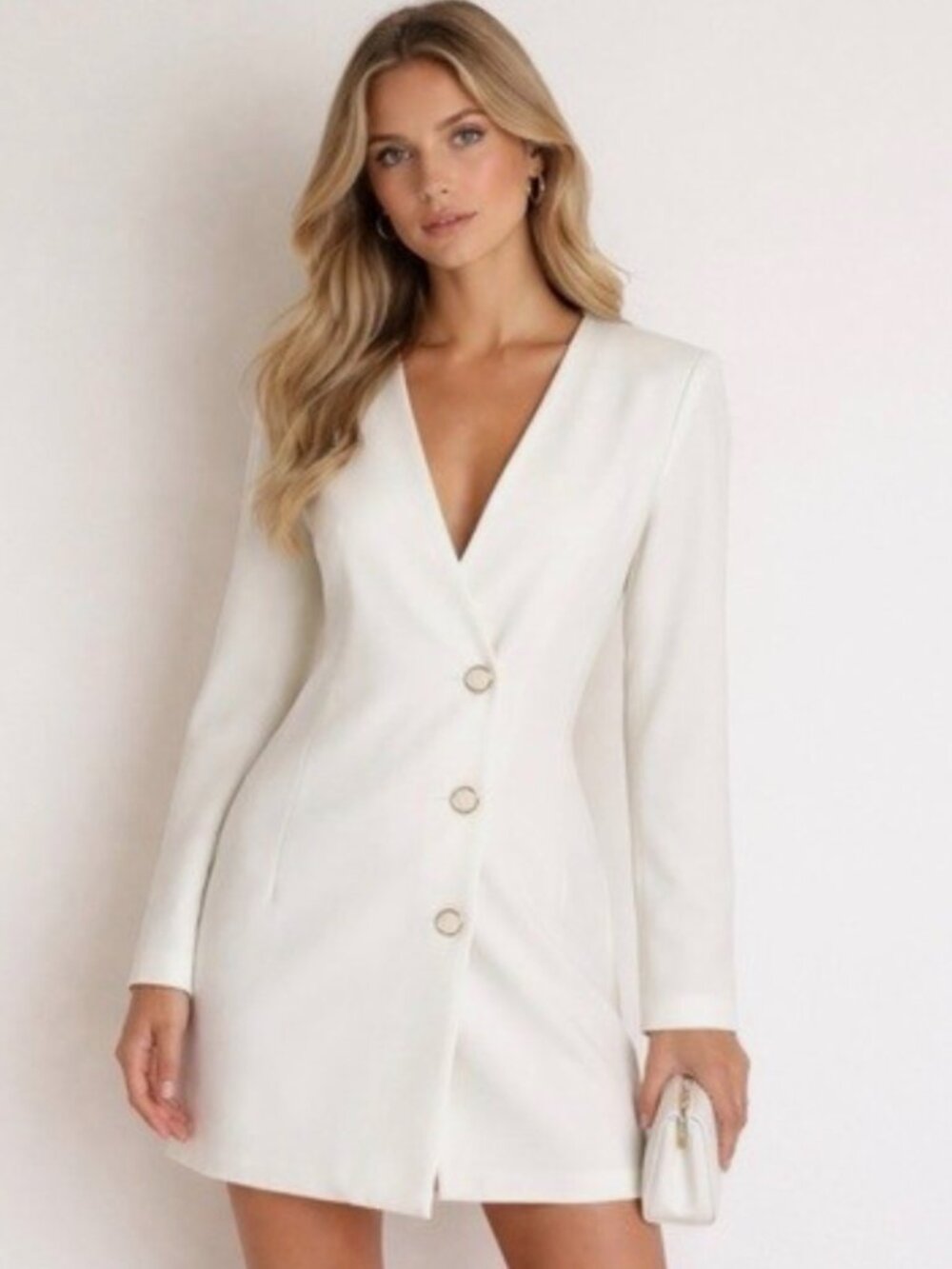 JASON WU Crepe Wrap Blazer Dress
